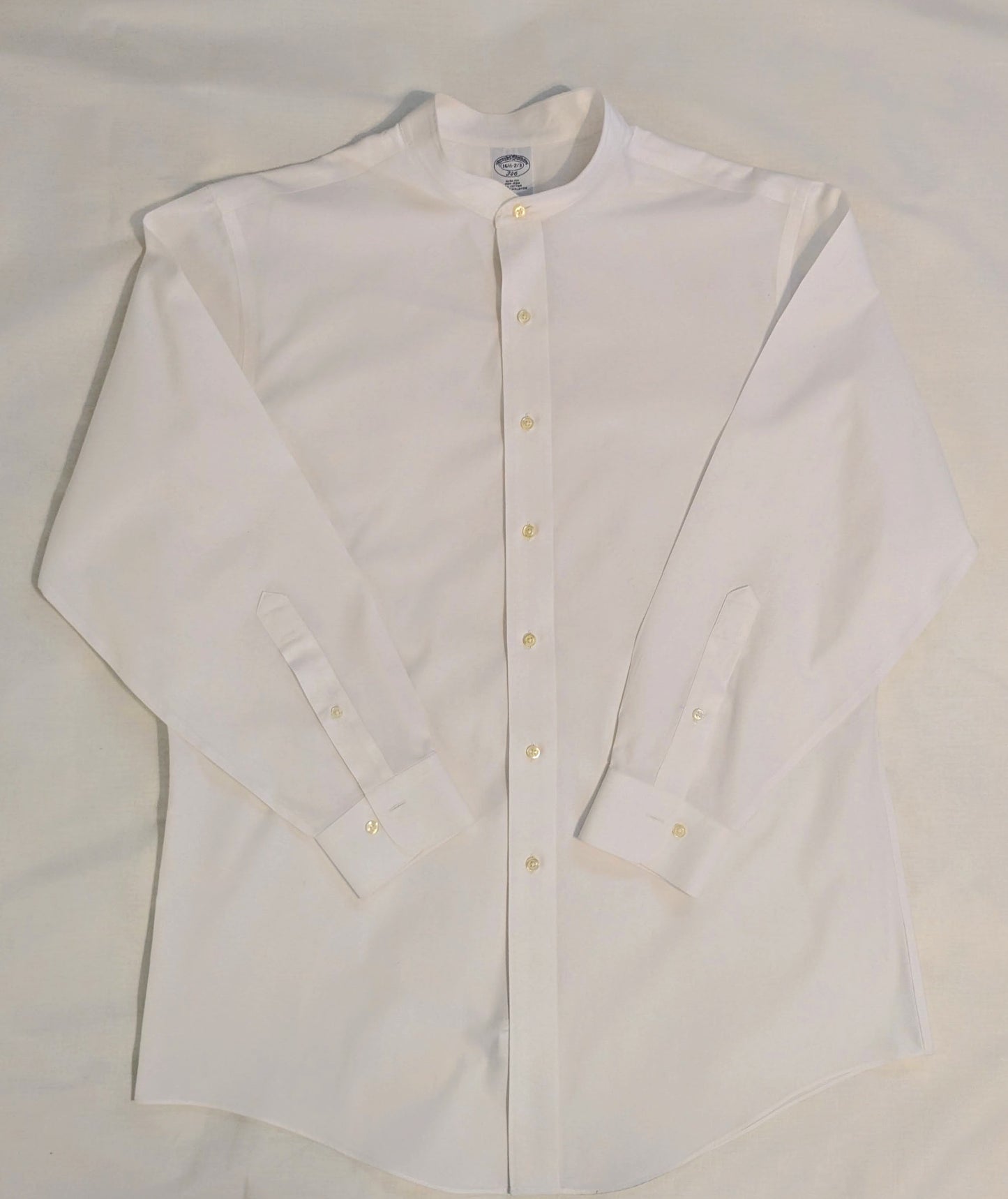 Upcycled BrooksBrothers Clerical Shirt for Cassock - Size Large