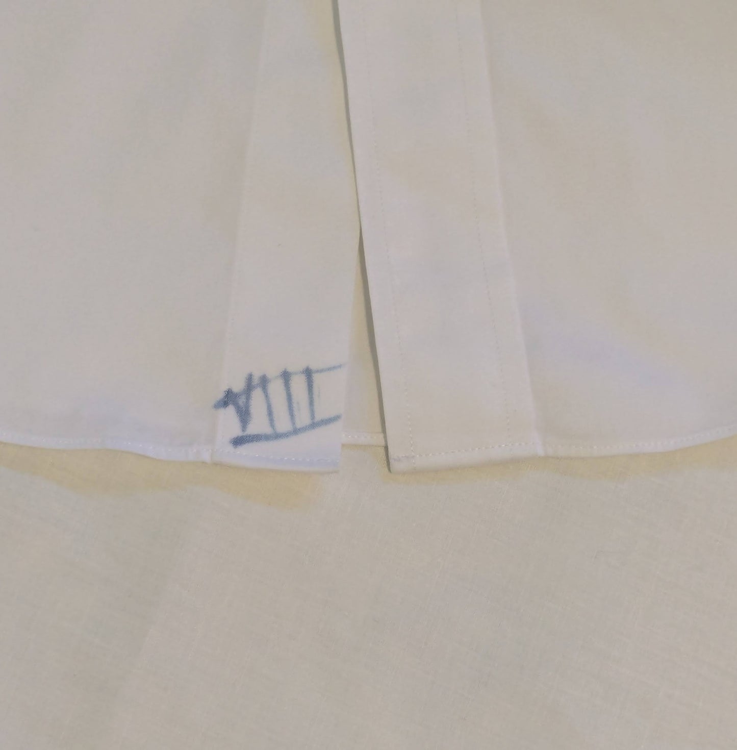 Upcycled BrooksBrothers Clerical Shirt - Size Large