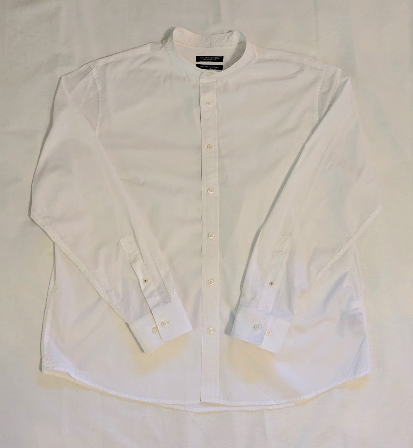 Upcycled Banana Republic Clerical Shirt for Cassock - Size XL