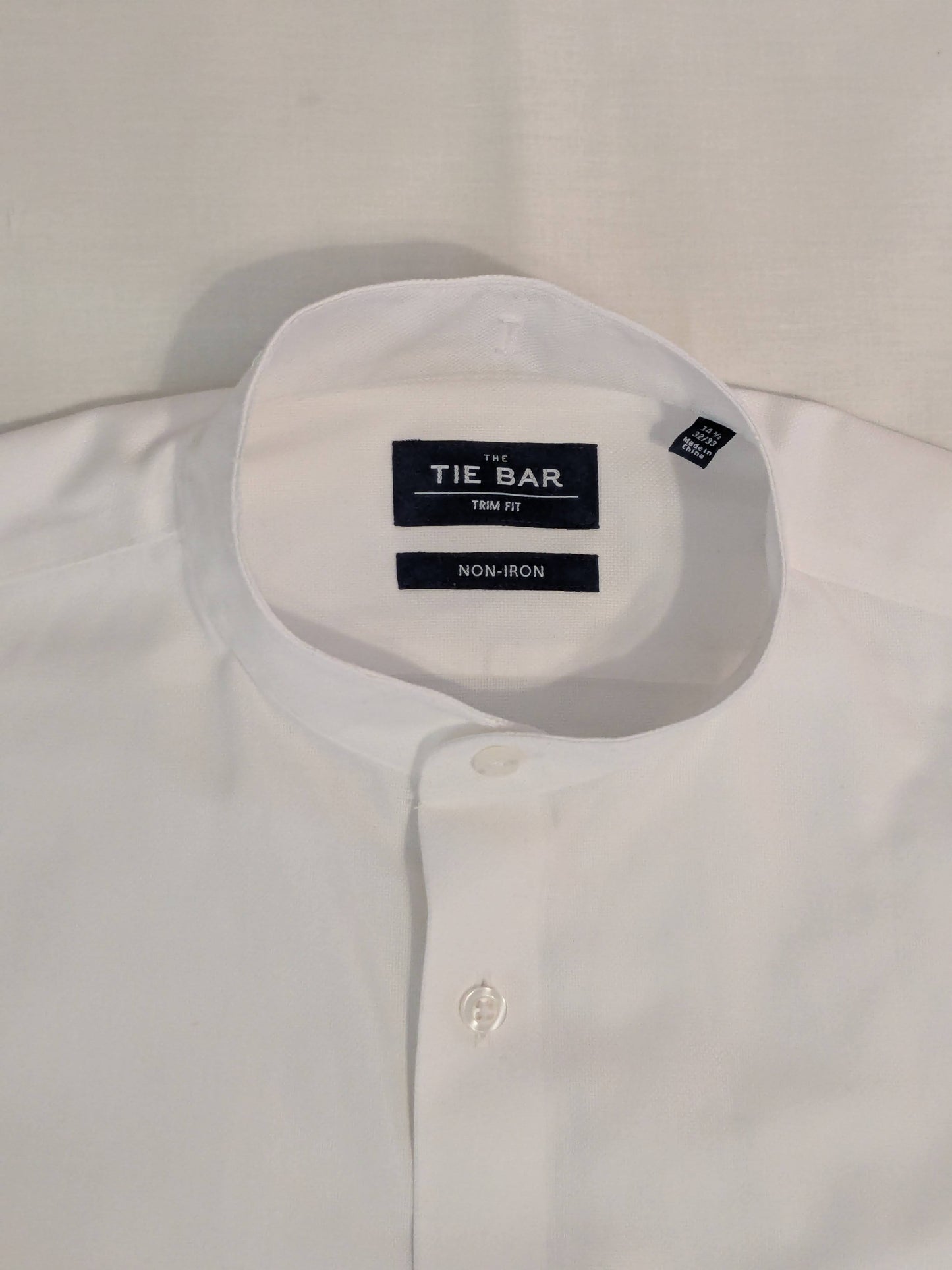 Upcycled Tie Bar Clerical Shirt for Cassock - Size Small