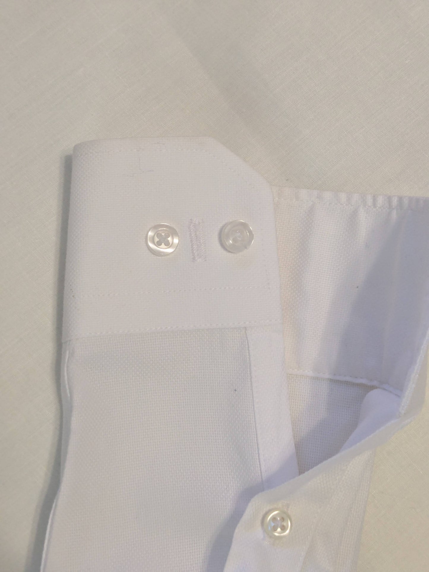 Upcycled Tie Bar Clerical Shirt for Cassock - Size Small