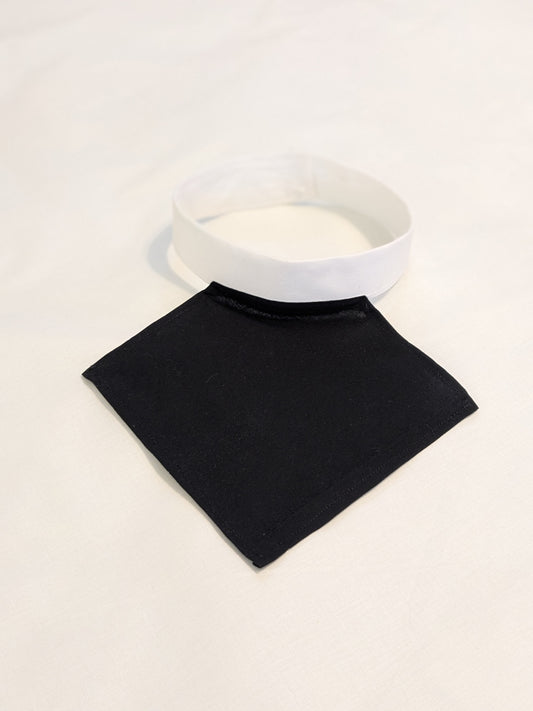 Traditional Roman Collar with Lapel - Cotton