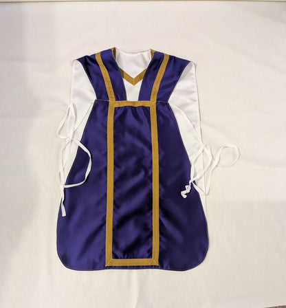 Ultra-Lightweight Travel Vestments — Reversible White & Violet Complete Set