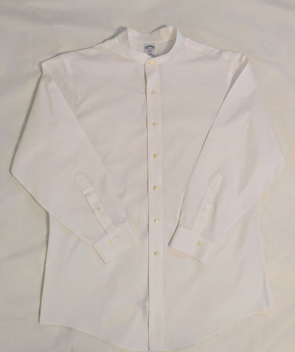 Upcycled BrooksBrothers Clerical Shirt for Cassock - Size Large