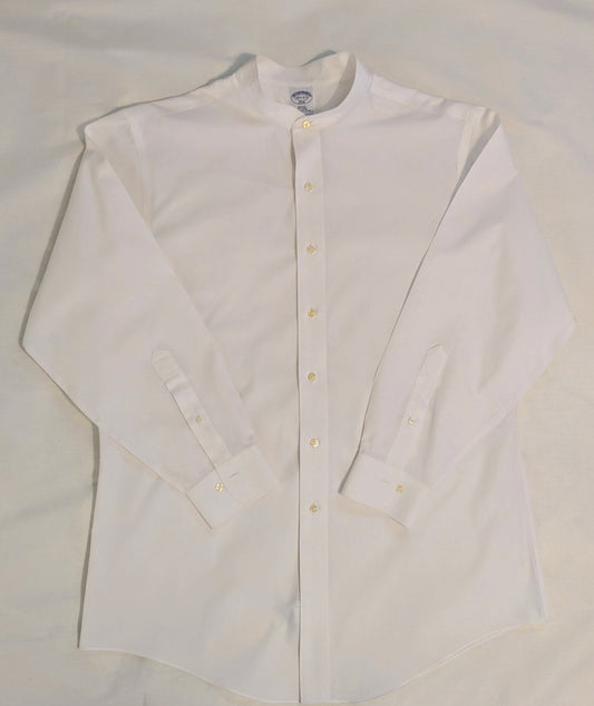 Upcycled BrooksBrothers Clerical Shirt for Cassock - Size Large