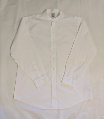 Upcycled BrooksBrothers Clerical Shirt - Size Large