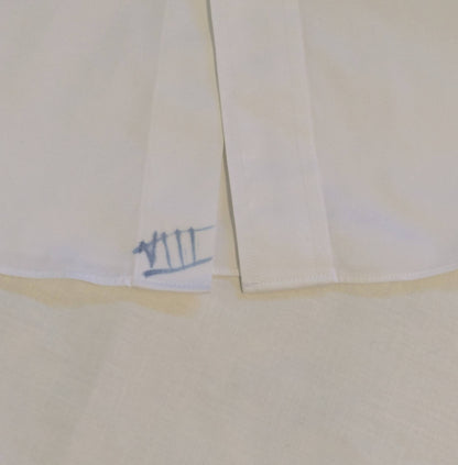 Upcycled BrooksBrothers Clerical Shirt - Size Large