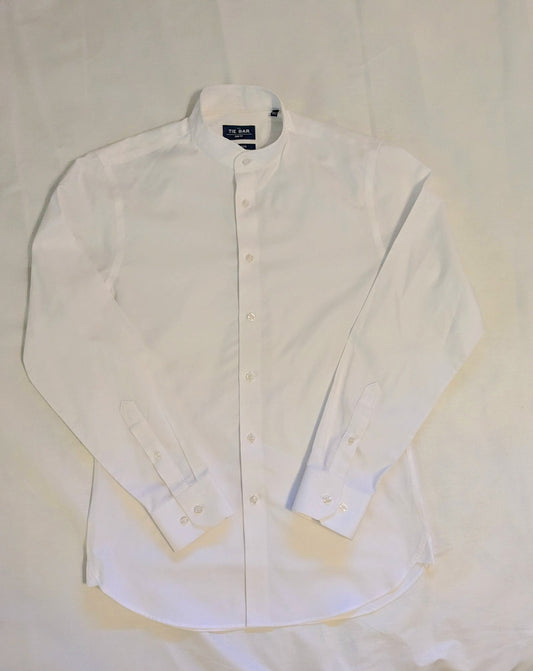 Upcycled Tie Bar Clerical Shirt for Cassock - Size Small